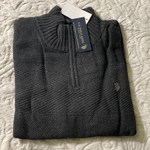 🆕US Polo quarter zipper sweater 100% cotton